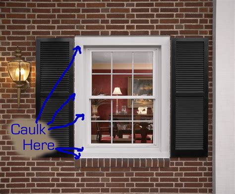 should you caulk around windows